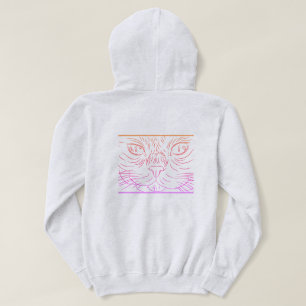 Pull À Capuche Black@White Chat pour femme