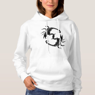 Pull À Capuche Black & White Letter S