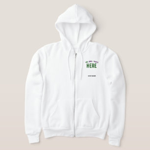 PULL À CAPUCHE BLANC PERSONNALISABLE MODERNE DE MARQUE VÉRIFIÉ ST