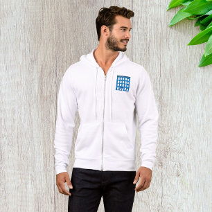 Pull À Capuche Blue Hotel Building Mens Full Zip