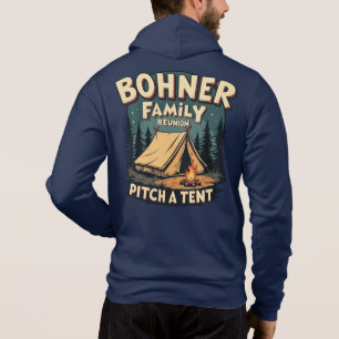 Pull À Capuche Bohner Family Reunion - Pitch a Tente Retro Campin