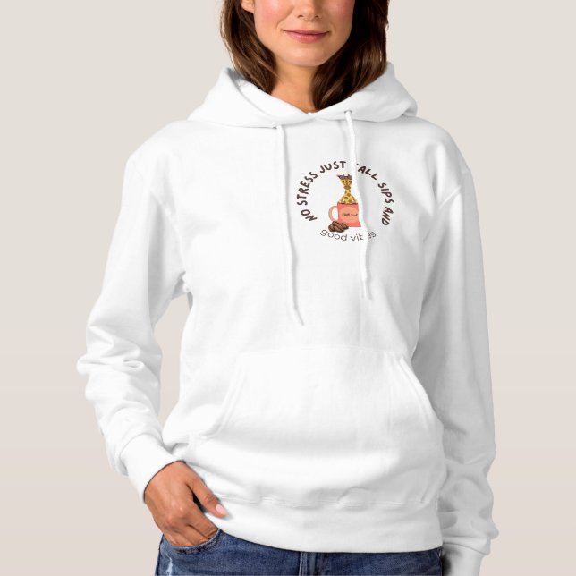 Pull À Capuche “Boire haut, stresser bas.” (Devant)