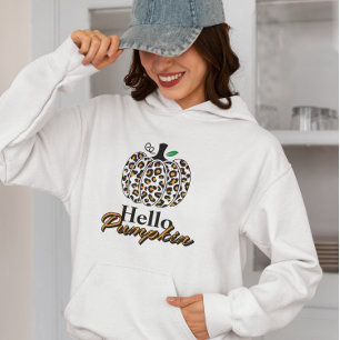 Pull À Capuche Bonjour Citrouilles, Automne Vibes d'automne