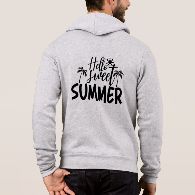 Pull À Capuche Bonjour Douce Été-96828 (Dos)
