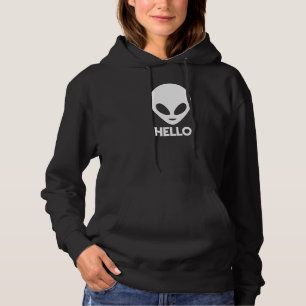 Pull À Capuche Bonjour Espace Alien Awesome Science Fiction Tee