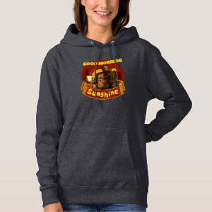 Pull À Capuche Bonjour Soleil Bigfoot Café Humour Art