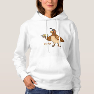 Pull À Capuche Bonne caille avec dessin animé d'oeufs