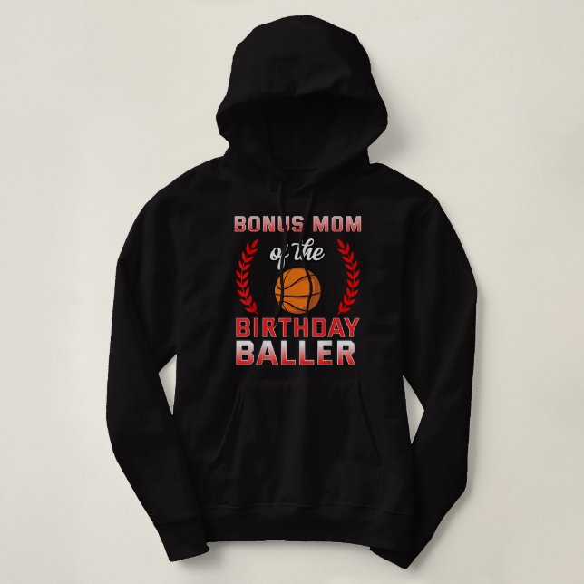Pull À Capuche Bonus Maman De L'Anniversaire Garçon Anniversaire  (Design devant)