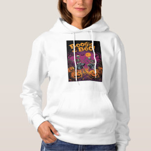 Pull À Capuche Boogie & Boo ! - Skeletons d'Halloween et Citrouil
