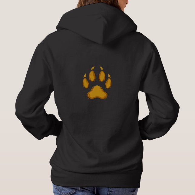 Pull À Capuche Born to Prowl – Golden Raccoon Paw Hoodie (Dos)