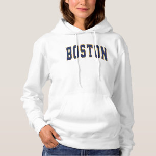 Pull À Capuche Boston Massachusetts Style Vintage College