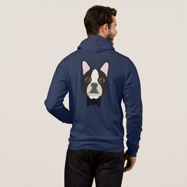 Pull À Capuche Boston Terrier Tux (Dos entier)