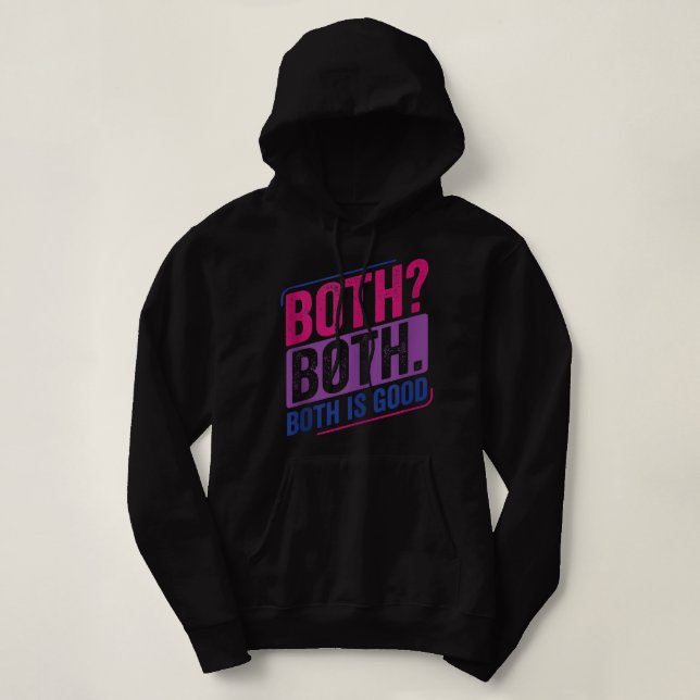 Pull À Capuche Both Both Bi Pride Bisexual Bisexuality Flag Tank  (Design devant)