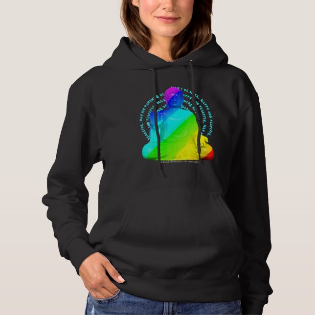 Pull À Capuche Bouddha Mandala Bouddhiste Gautama Bouddhisme d'ar (Devant)