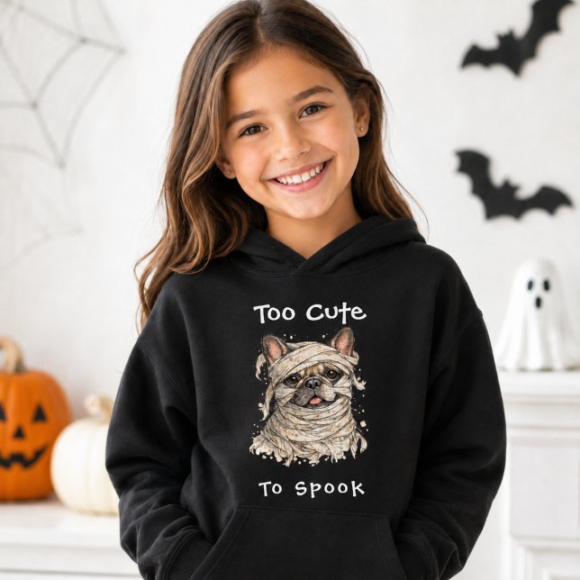 Pull À Capuche Bouledogue français Halloween Fille Maman adorable (Créateur téléchargé)