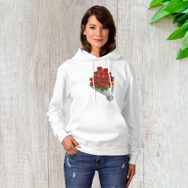 Pull À Capuche Bouquet De Roses Rouges (Créateur téléchargé)