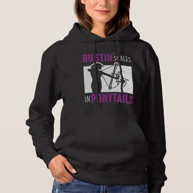Pull À Capuche Bow Fish Archering Woman BowFishing Sport (Devant)