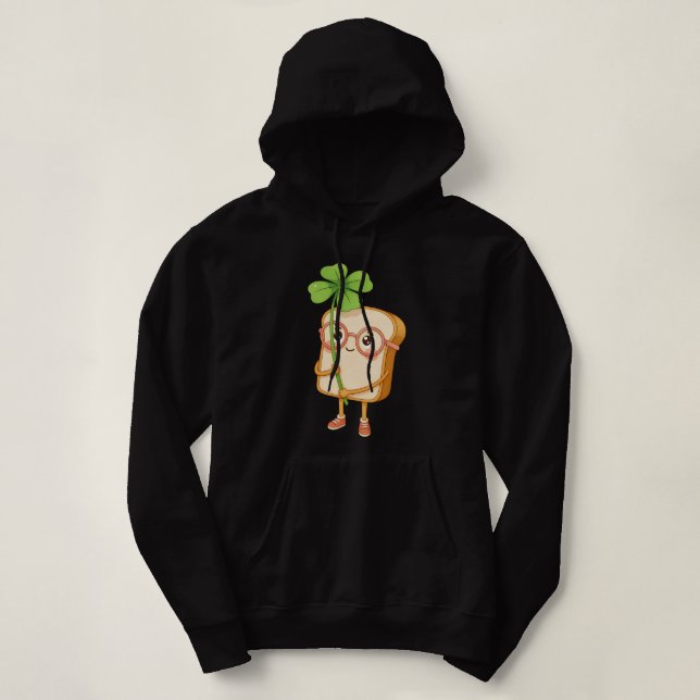Pull À Capuche Bread Tony Lucky Clover – Cute Bread-T-Shirt (Design devant)