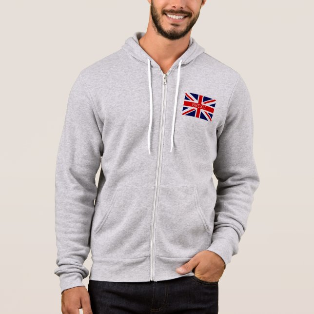 PULL À CAPUCHE BREXIT UNION JACK - IMAGE DE HAUTE QUALITÉ (Devant)