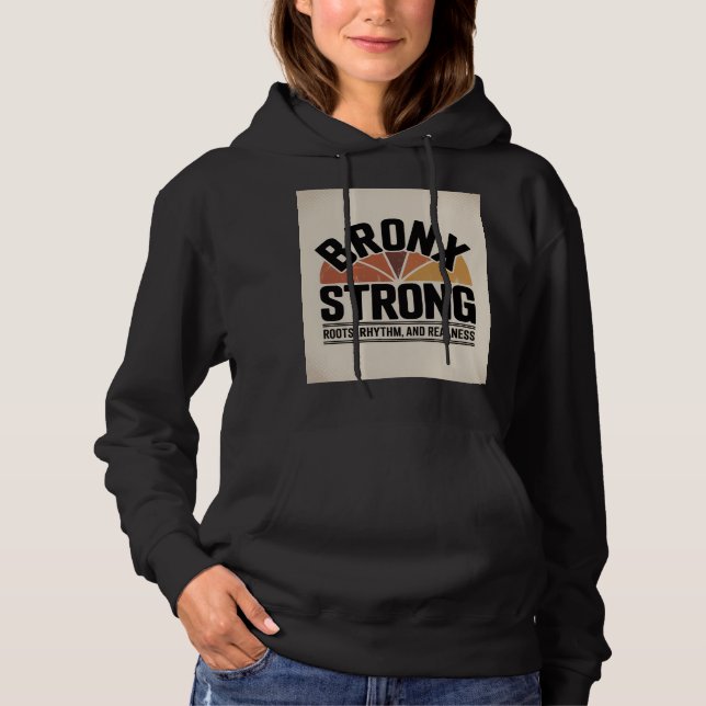 Pull À Capuche Bronx Strong New York  (Devant)