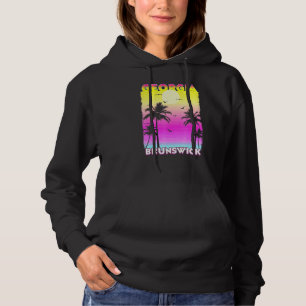 Pull À Capuche Brunswick Géorgie Ga été coucher de soleil Vintage