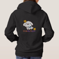 bubu et guagua (apso de Lhasa et petit poulet)