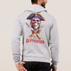 Pull À Capuche Buffaneers Pirate Skull "Emmène-moi à ton Lido"
