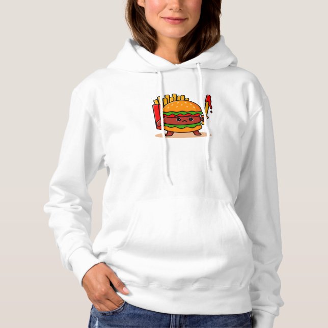 Pull À Capuche Burger Knight (Devant)