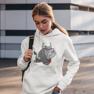 Pull À Capuche Business Bull cool en costume avec lunettes de sol