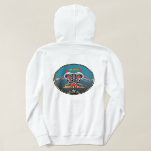 PULL À CAPUCHE BW ! AVERTISSEMENT BIOHAZARD ! CRÂNE