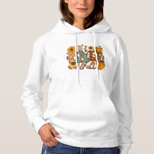 Pull À Capuche C’est l’Automne – Une Célébration des Couleurs Dou (Devant)