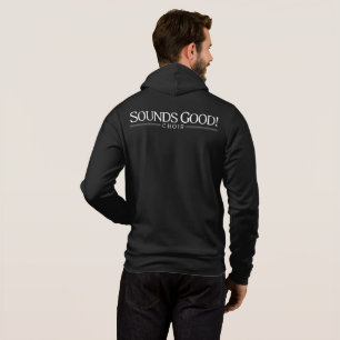 Pull À Capuche Ça Sonne Bien ! Choir Zip-Up Black avec le logo d