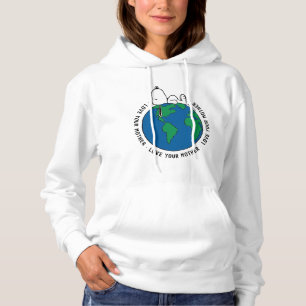Pull À Capuche cacahuètes   Gardez le propre Gardez le vert