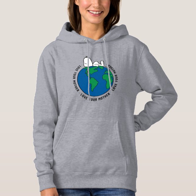 Pull À Capuche cacahuètes | Gardez le propre Gardez le vert (Devant)