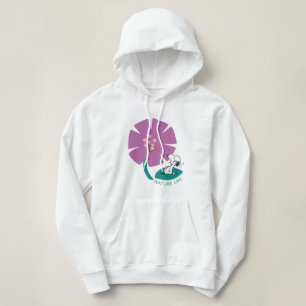 Pull À Capuche cacahuètes Illustration de la nature Fleur pourp