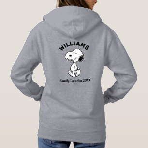 Pull À Capuche cacahuètes Snoopy Famille Vacances