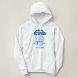 Pull À Capuche cacahuètes   Snoopy Sentiment Bleu Est OK Aussi