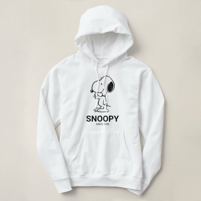 Pull À Capuche cacahuètes | Vagues Snoopy (Design devant)