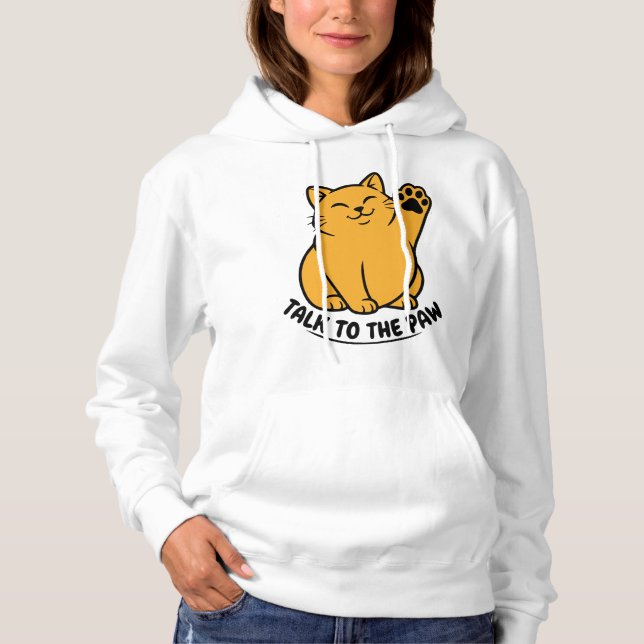 Pull À Capuche cadeau amateur de chats  (Devant)