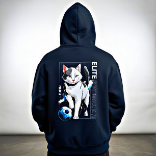 Pull À Capuche Cadeau d'animé de chat as de football élite cool p