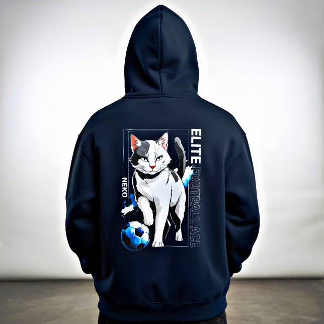 Pull À Capuche Cadeau d'animé de chat as de football élite cool p (Créateur téléchargé)