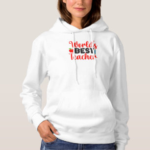 Pull À Capuche Cadeau de l'école de la pomme du meilleur enseigna