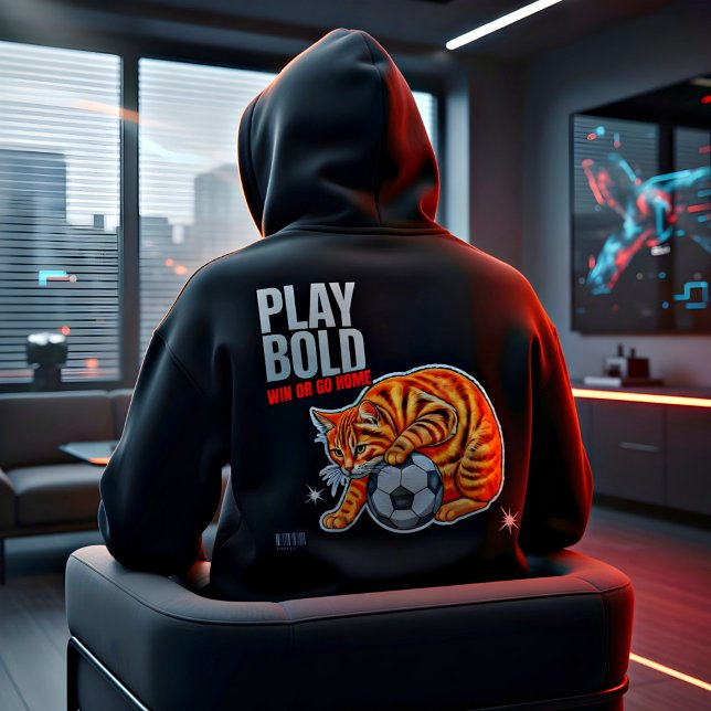 Pull À Capuche Cadeau drôle pour amateur de chat et joueur de foo (Créateur téléchargé)