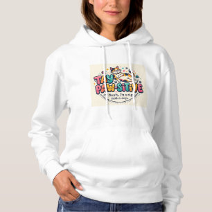 Pull À Capuche Cadeau drôle pour amateur de chats restez positif 