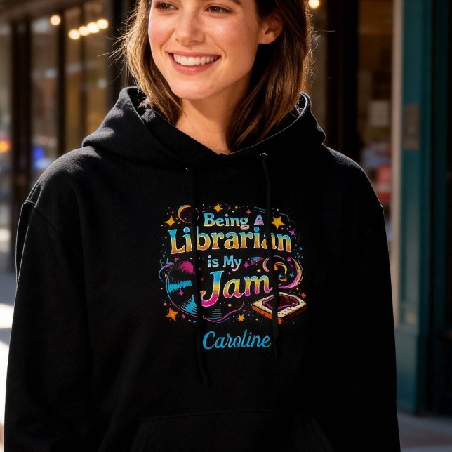 Pull À Capuche Cadeau personnalisé pour bibliothécaire (Créateur téléchargé)