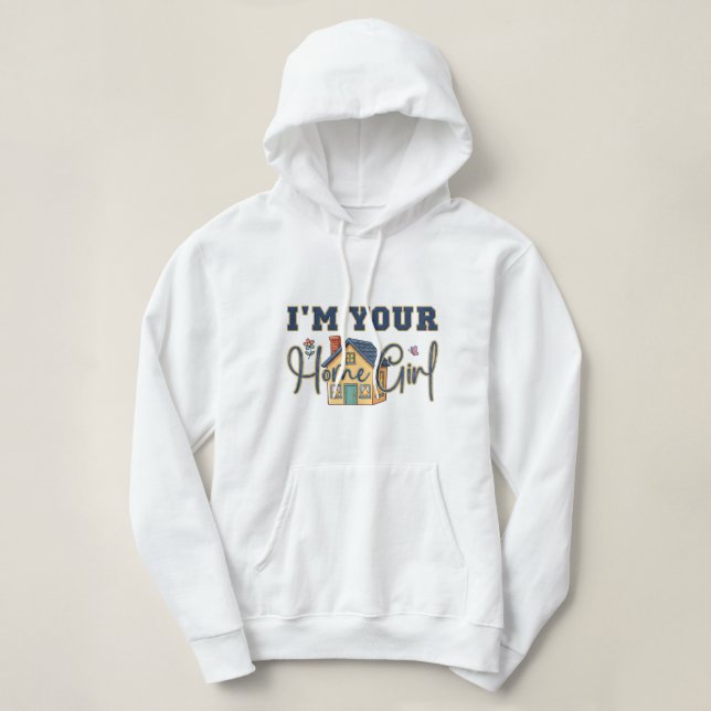 Pull À Capuche Cadeau pour agent immobilier femme de la maison (Design devant)