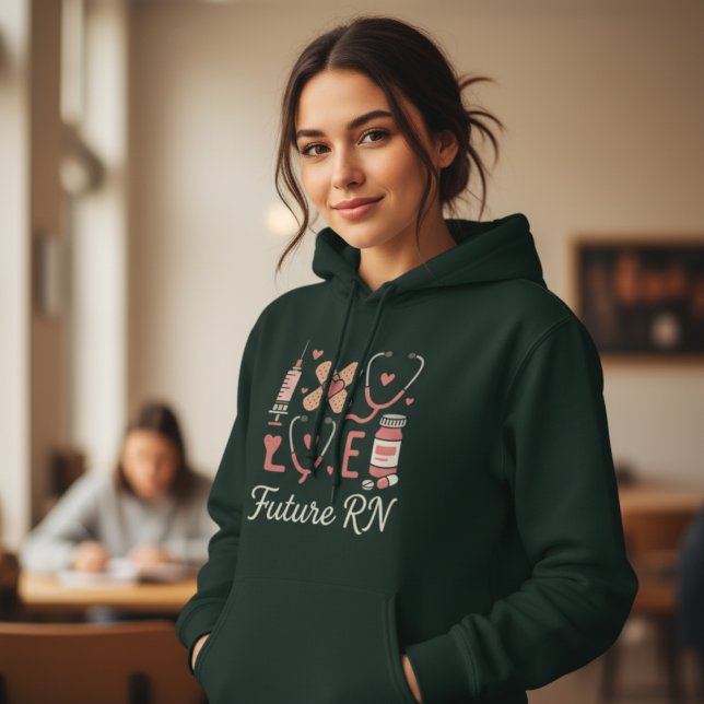 Pull À Capuche Cadeau pour Futur Infirmier Diplômé, Étudiant en S (Créateur téléchargé)