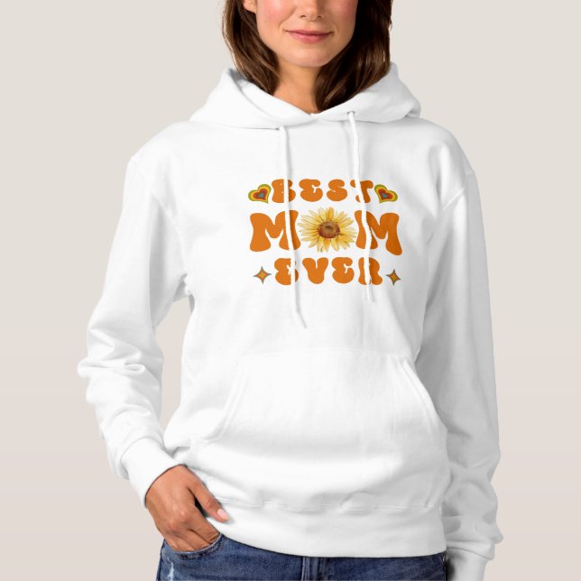 Pull À Capuche Cadeaux de la fête des mères/Meilleure maman qui s (Devant)