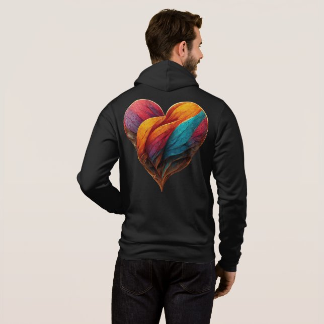 Pull À Capuche Cadeaux de la Saint Valentin pour copain (Dos entier)