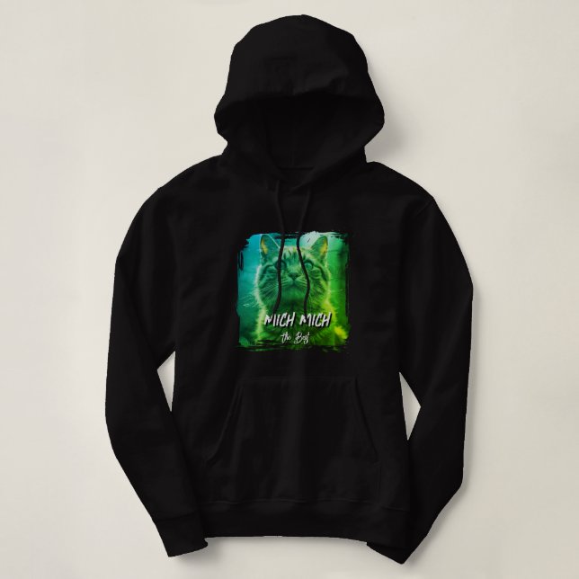 Pull À Capuche Cadre Moderne pour Chat – Photo de chat personnali (Design devant)